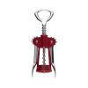 Wing Corkscrew with Built-In Bottle Opener â€“ Red, Compact & Durable Design, Fits Various Bottles
