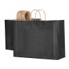 Kraft Paper Bags with Handles 50Pcs 16x6x12 in Party Shopping Retail Bag Black