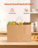 Kraft Paper Bag with Handles 100Pcs 16x6x12 in Party Shopping Retail Bag Brown