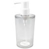 (3 pack) Clear Plastic Liquid Soap Pump Dispenser, 12oz Capacity