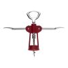 Wing Corkscrew with Built-In Bottle Opener â€“ Red, Compact & Durable Design, Fits Various Bottles