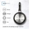 2 qt Non-Stick Aluminum Saucepan, Black
