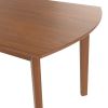 Mid-century Modern Dining Table Set for 4, Solid Wood Dining Table and Solid Wood Chairs
