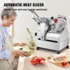 VEVOR Automatic Meat Slicer, 540W Deli Slicer, 2 PCS 10" Stainless Steel Removable Blade, 0-15mm Adjustable Thickness, Child Lock Protection
