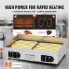 VEVOR Commercial Electric Griddle, 2800W Countertop Half-Flat Top Grill, 122Â°F-572Â°F Adjustable Temp