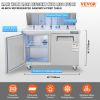VEVOR Commercial Refrigerator, 48" Sandwich & Salad Prep Table