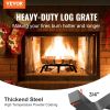 VEVOR Fireplace Log Grate, 18 inch Heavy Duty Fireplace Grate with 6 Support Legs, 3/4'' Solid Powder-coated Steel Bars