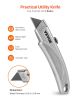 VEVOR Utility Knife Retractable Box Cutter with SK5 Sharp Blades Quick Change