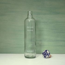 Transparent Glass Water Bottle With Stopper (Option: Transparent)