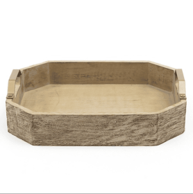 Rossmary Handmade Mango Wood Decor & Serving Tray In Brown Color (Option: Brown3)