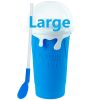Summer Squeeze Homemade Juice Water Bottle Quick-Frozen Smoothie Sand Cup Pinch Fast Cooling Magic Ice Cream Slushy Maker Beker