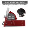 Lawn Mower Blade Sharpener 15Â°-45Â° Adjustable Sharpener for Straight and Standard Lawn Mower Blades